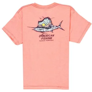 AFTCO Boys' Sailfishing Short Sleeve Tee