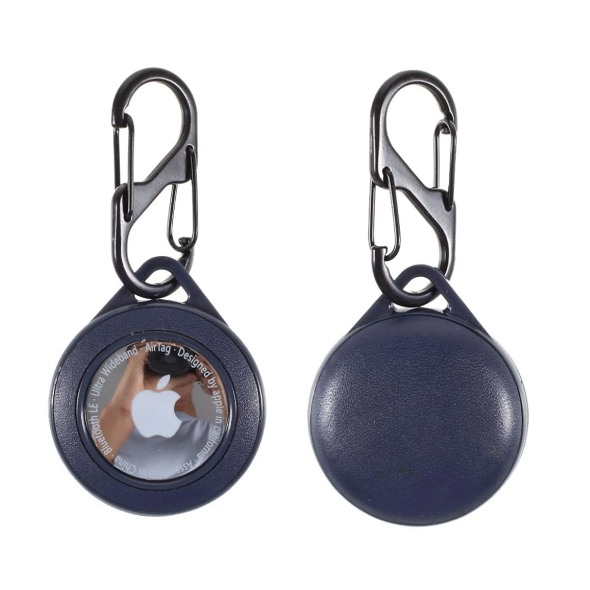 AirTags protective cover with keychain - Dark Blue