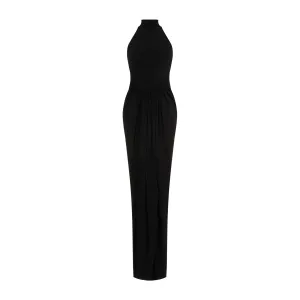 ALAIA Elegant Draped Long Dress