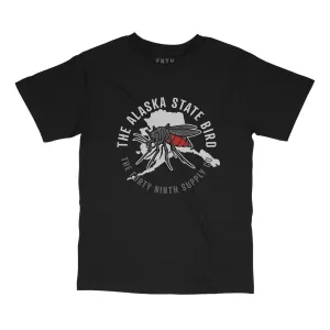 Alaska State Bird Black T-Shirt