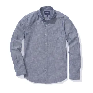 Albany (Slim) - Indigo Wash Chambray Button Down
