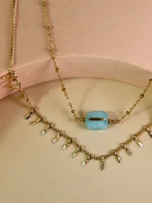 Alessia necklace - Boho chic double chain