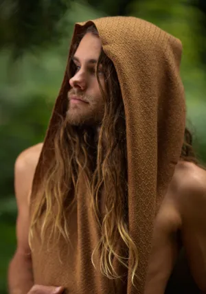 Alpaca Scarf for Men - Tan