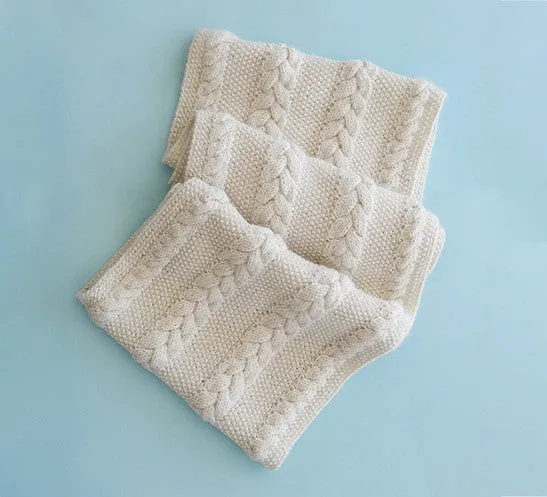 Alpaca Wool Cable Long Neckwarmer- SOLD OUT