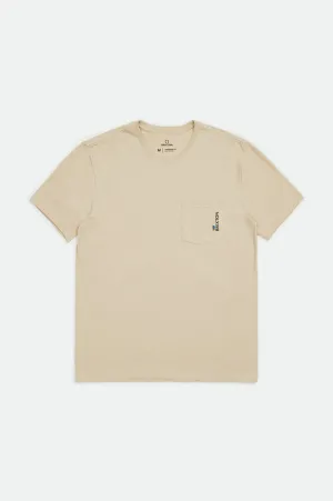 Alton Side S/S Standard Pocket Tee - Cream