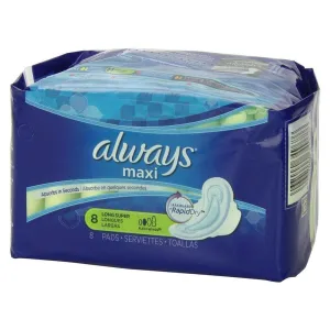 Always Maxi Super Long Flexi-Wings Pads 8 ea