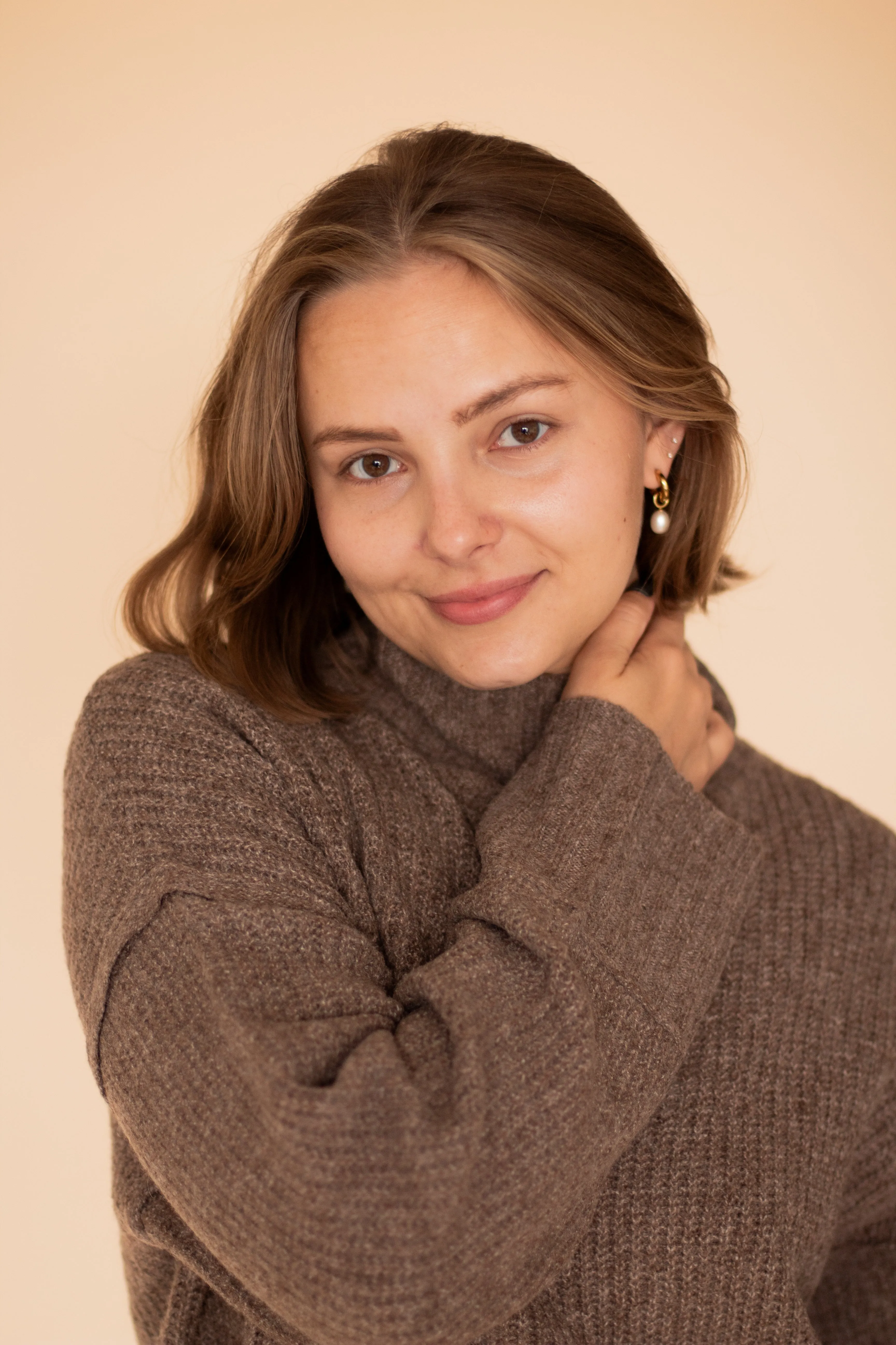Alyssa Knit Sweater (Mocha)
