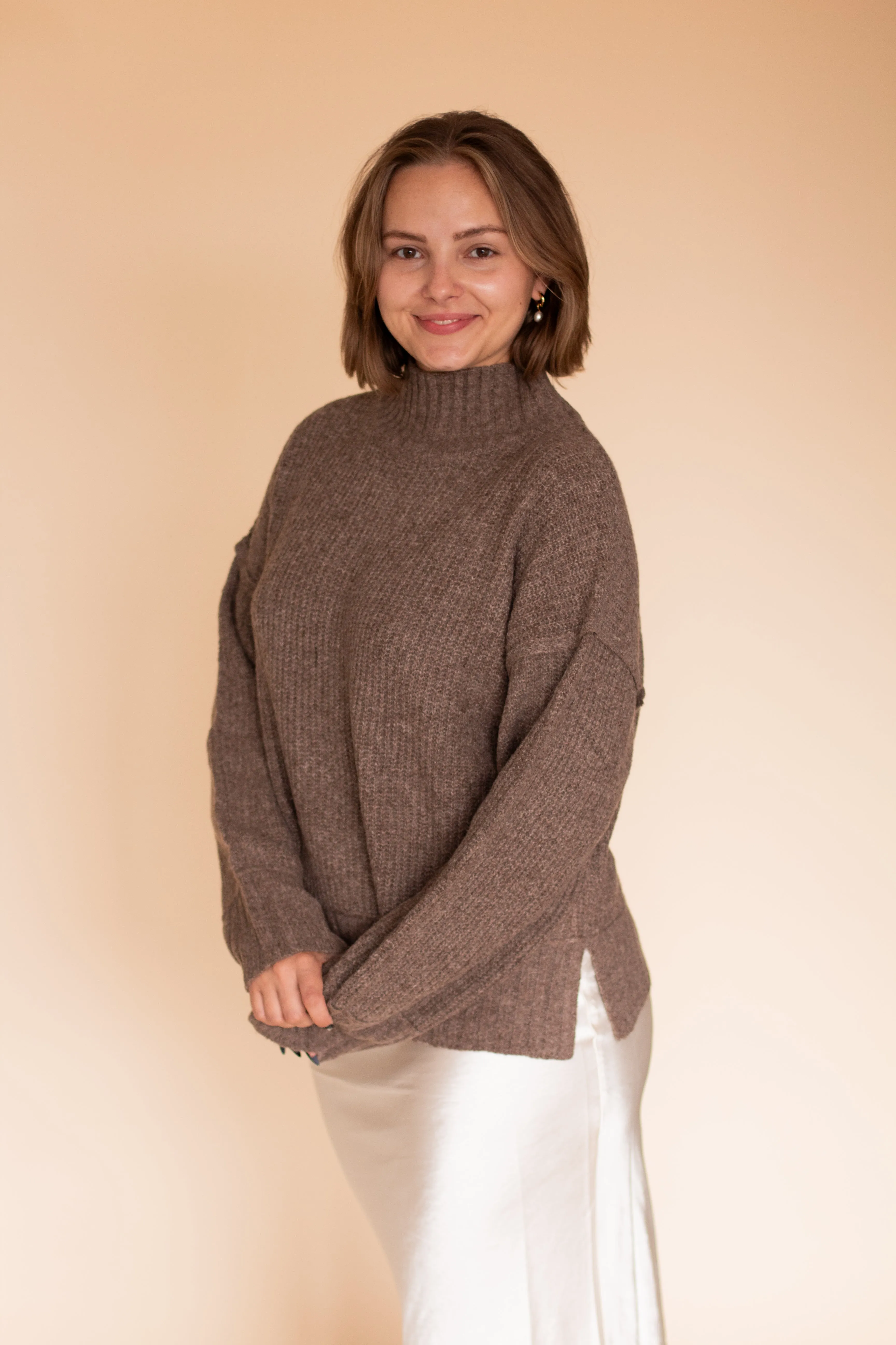 Alyssa Knit Sweater (Mocha)