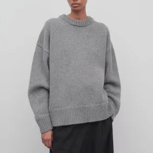Amozae birkenstock clogs outfit fall Sweater Women's 2024 Winter New round Neck Thickened Design Lazy Style Outer Wear Pullover Sweater