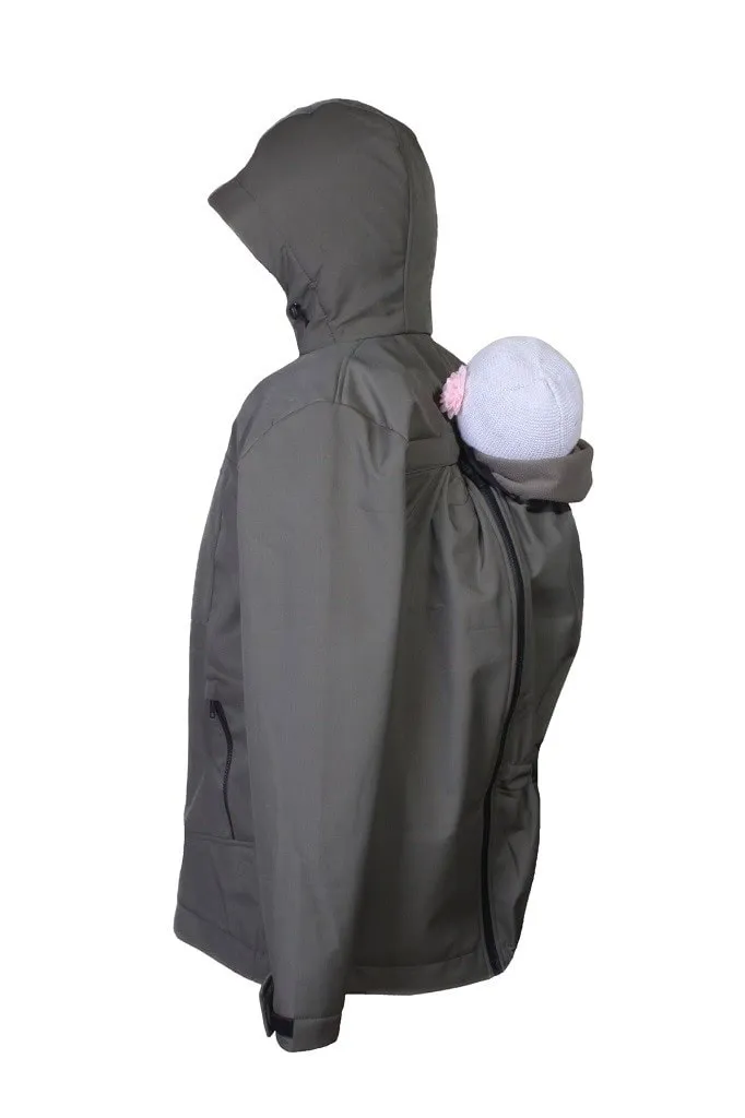 Angel Wings Softshell Babywearing Jacket Khaki for Men