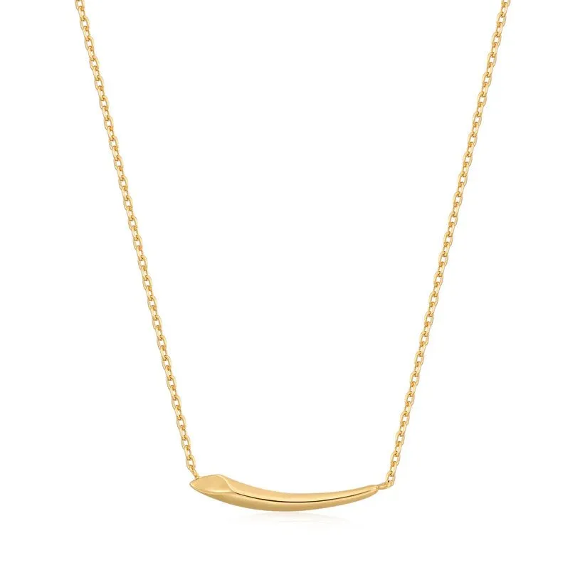 Ania Haie Gold Arrow Bar Necklace N049-01G