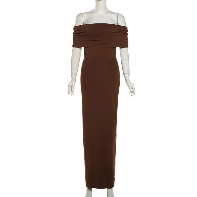 Ania Off Shoulder Twist Maxi Dress