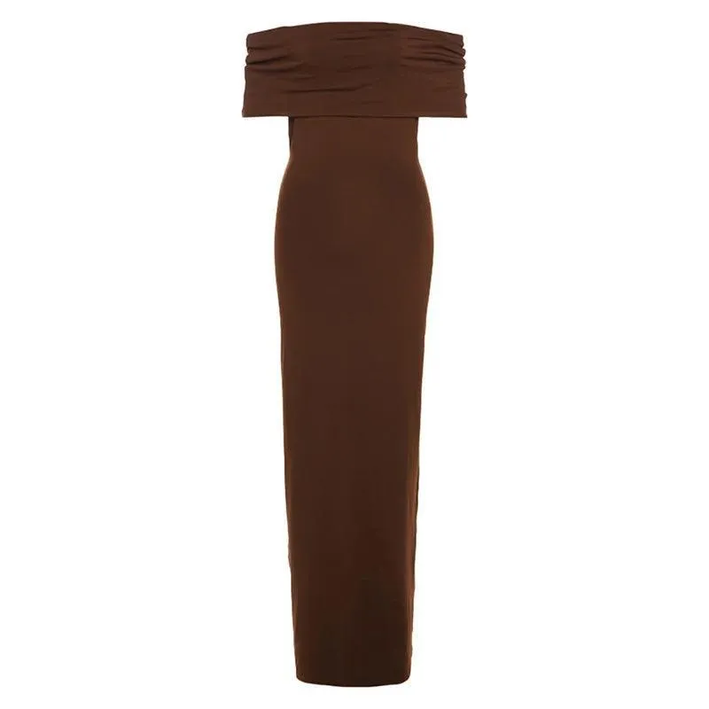 Ania Off Shoulder Twist Maxi Dress