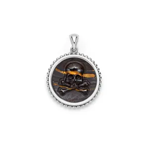 Anthem Tiger Iron Skull Crossbone Amulet