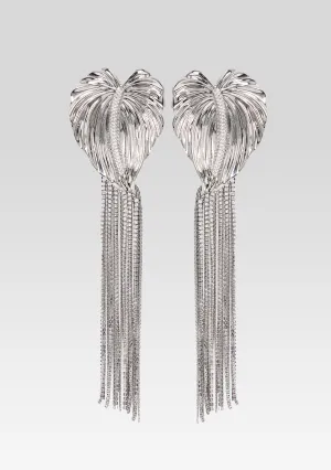 Anthurium Drop Crystal Earring