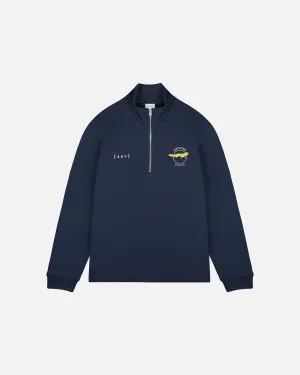 AOF x Leicester City - Navy Quarter Zip Sweat