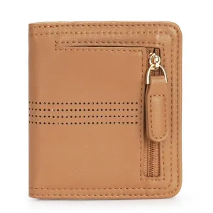 APHISON Slim RFID Small Womens Wallet - 125 Brown