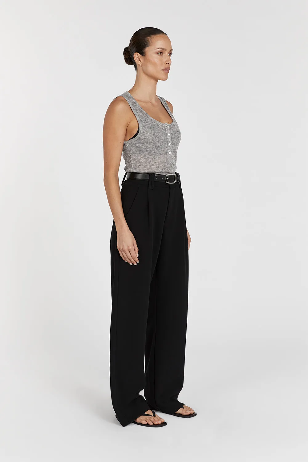 ARDEN GREY MARLE KNIT TANK
