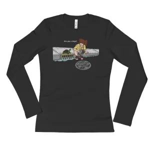 Are You a Ninja? Fitted Long Sleeve T-Shirt