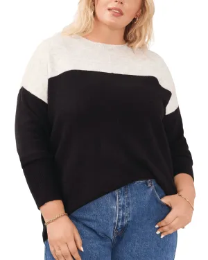 Aria Colorblock Cozy Sweater | SILVER HTHR