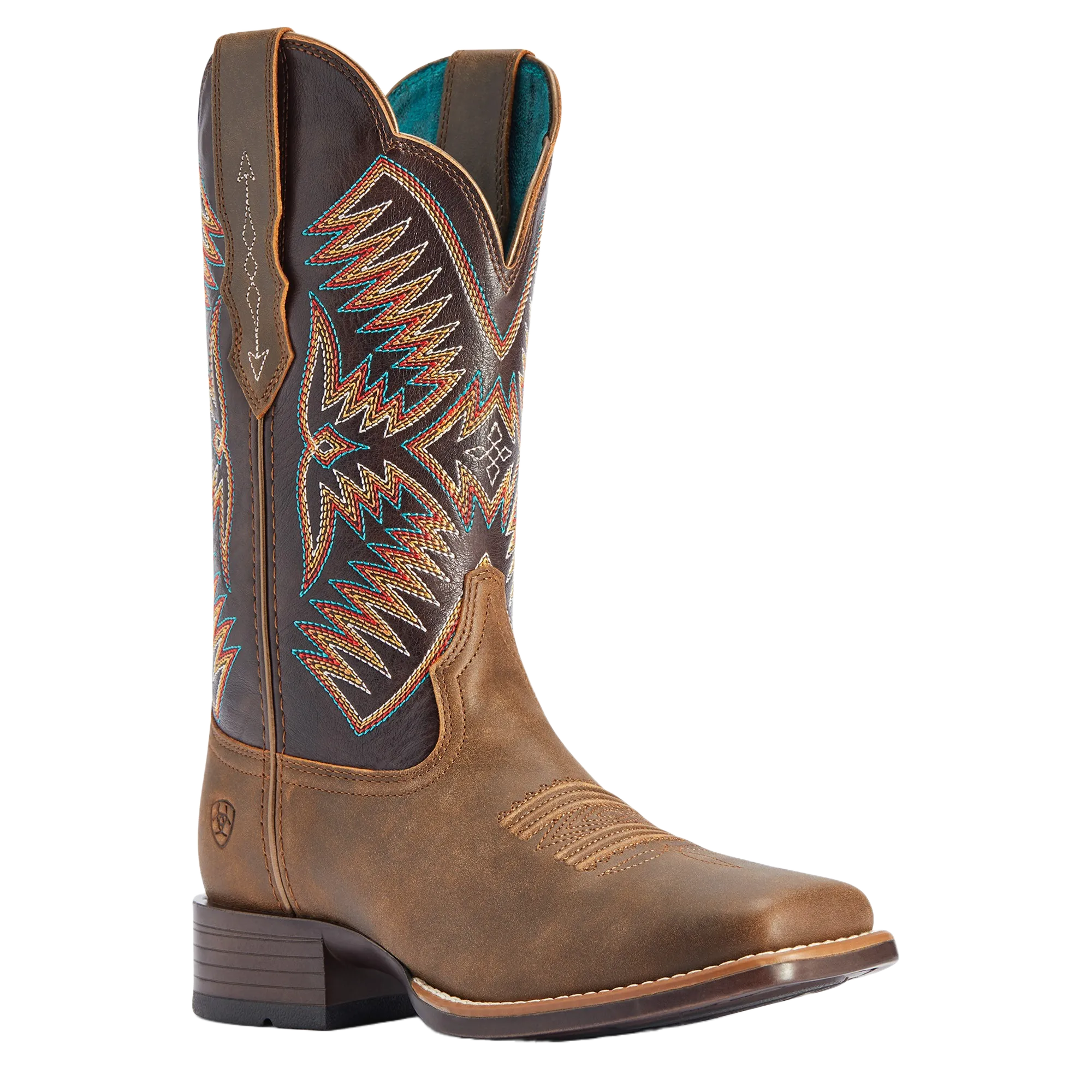 Ariat Ladies Odessa StretchFit Brown & Burnished Pewter Boots 10042386