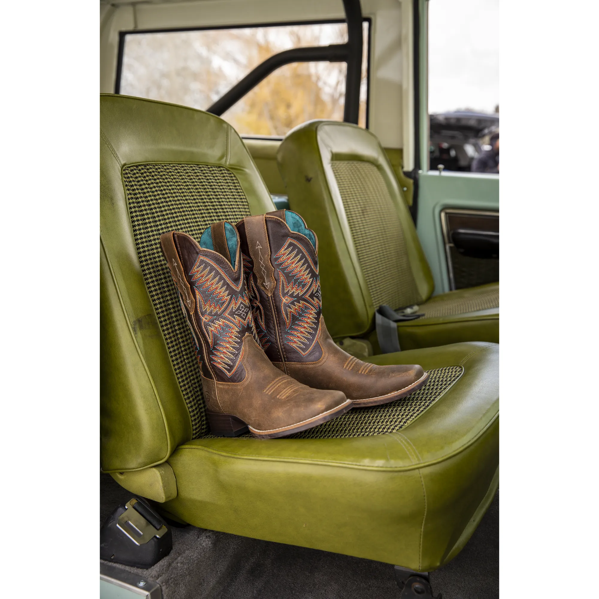 Ariat Ladies Odessa StretchFit Brown & Burnished Pewter Boots 10042386