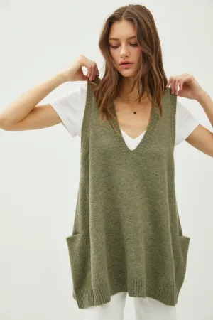 Arielle Sweater Vest Sage