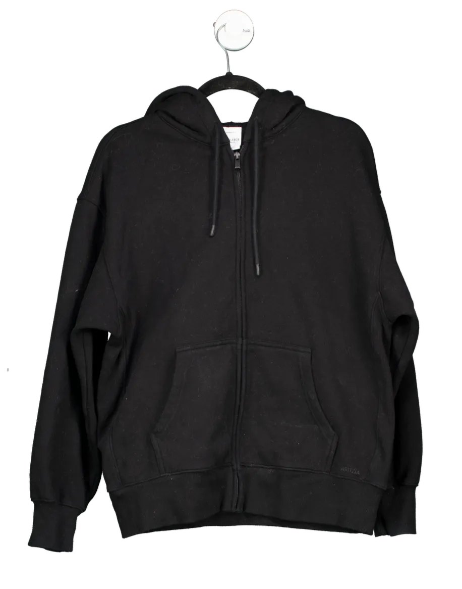 Aritzia Black Boyfriend Fit Sweatfleece Cozy Fleece UK S