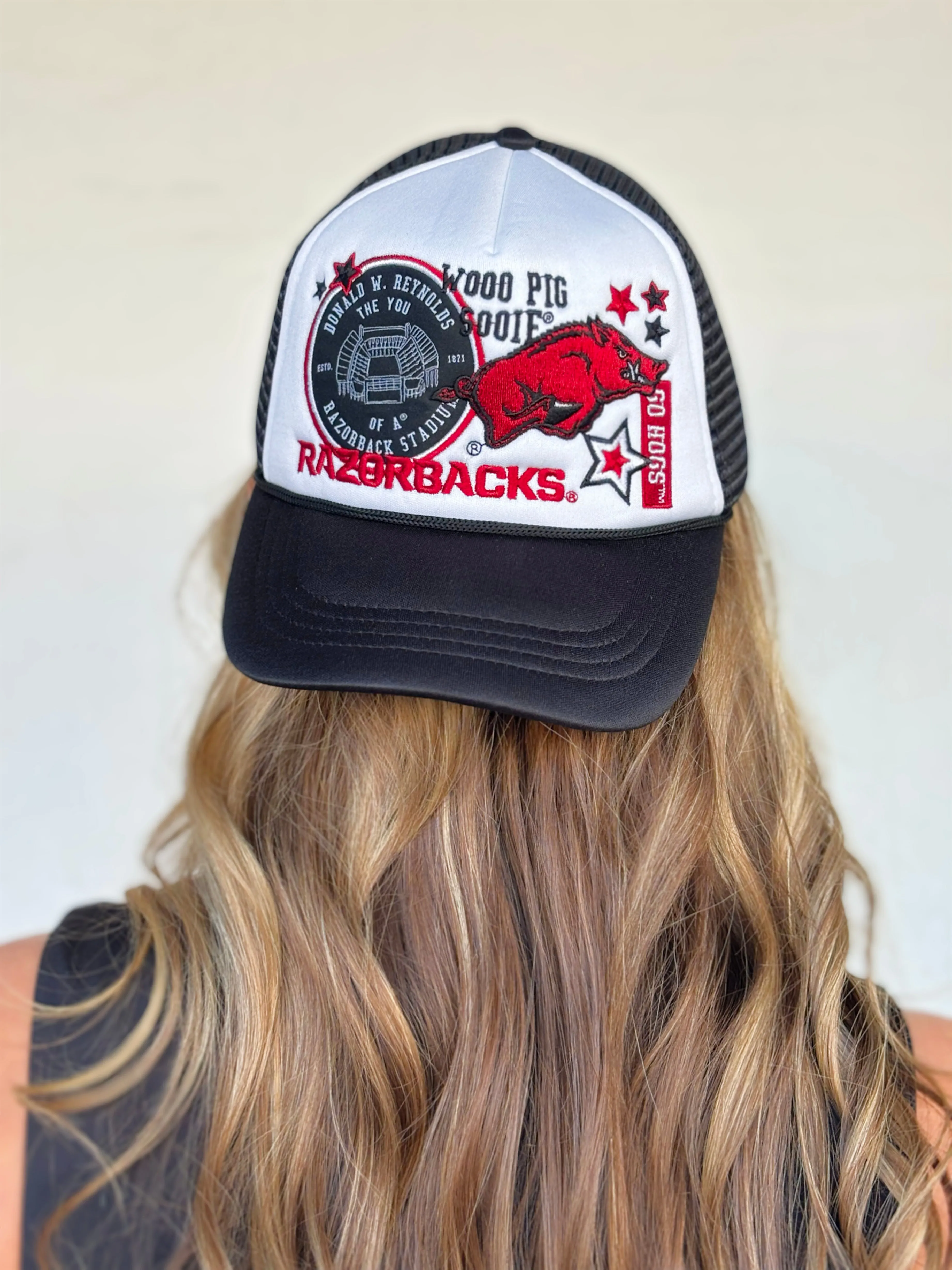 Arkansas Razorback Patch Trucker Hat