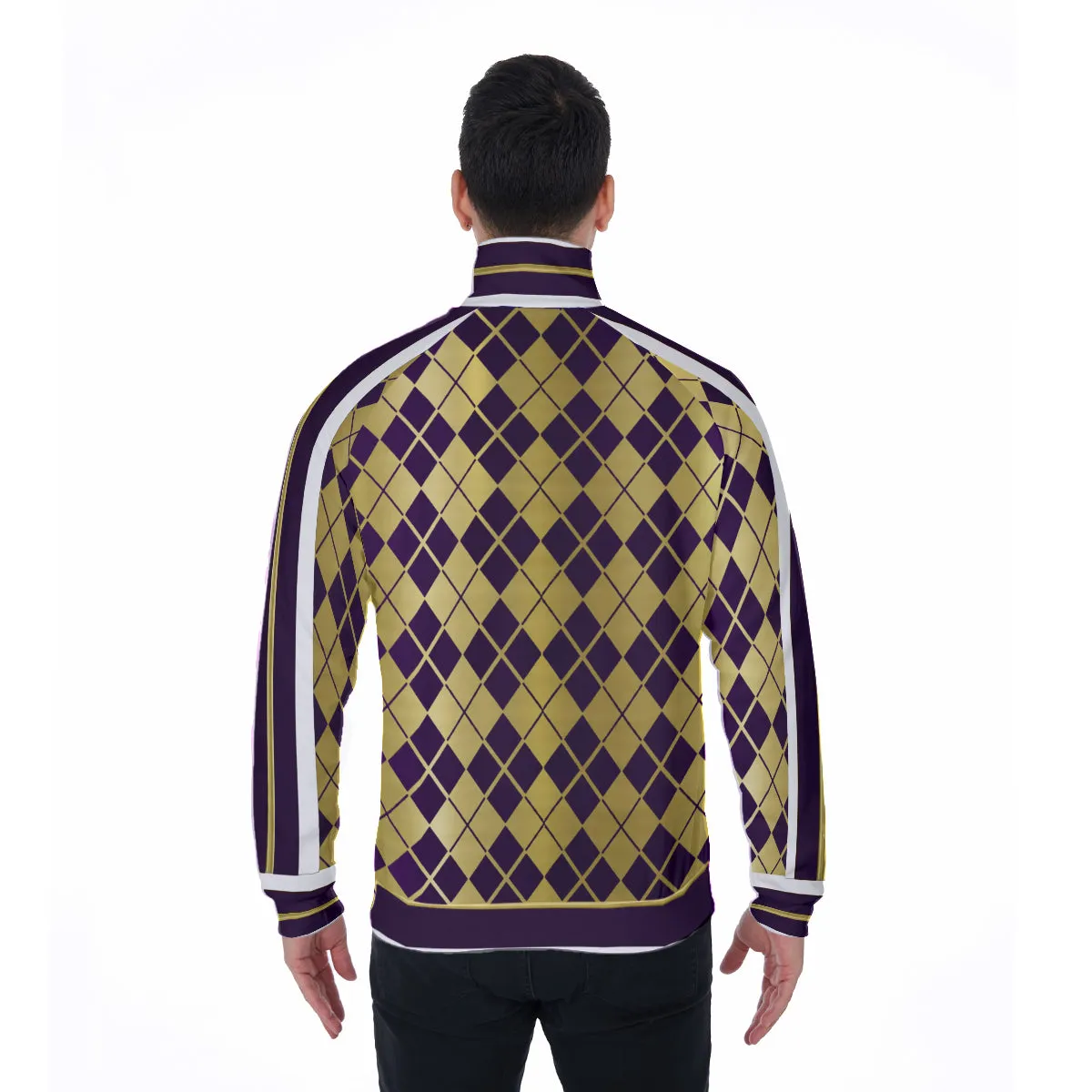 ARLEQUIN GRAPES Stand Collar Jacket