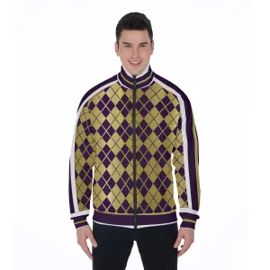 ARLEQUIN GRAPES Stand Collar Jacket