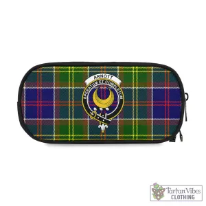 Arnott Tartan Pen and Pencil Case with Family Crest