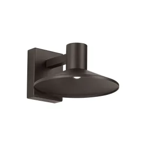 Ash 10 In. LED Hi-Output Outdoor Wall Sconce 675 Lumens 3000K Bronze Finish Clear Lens
