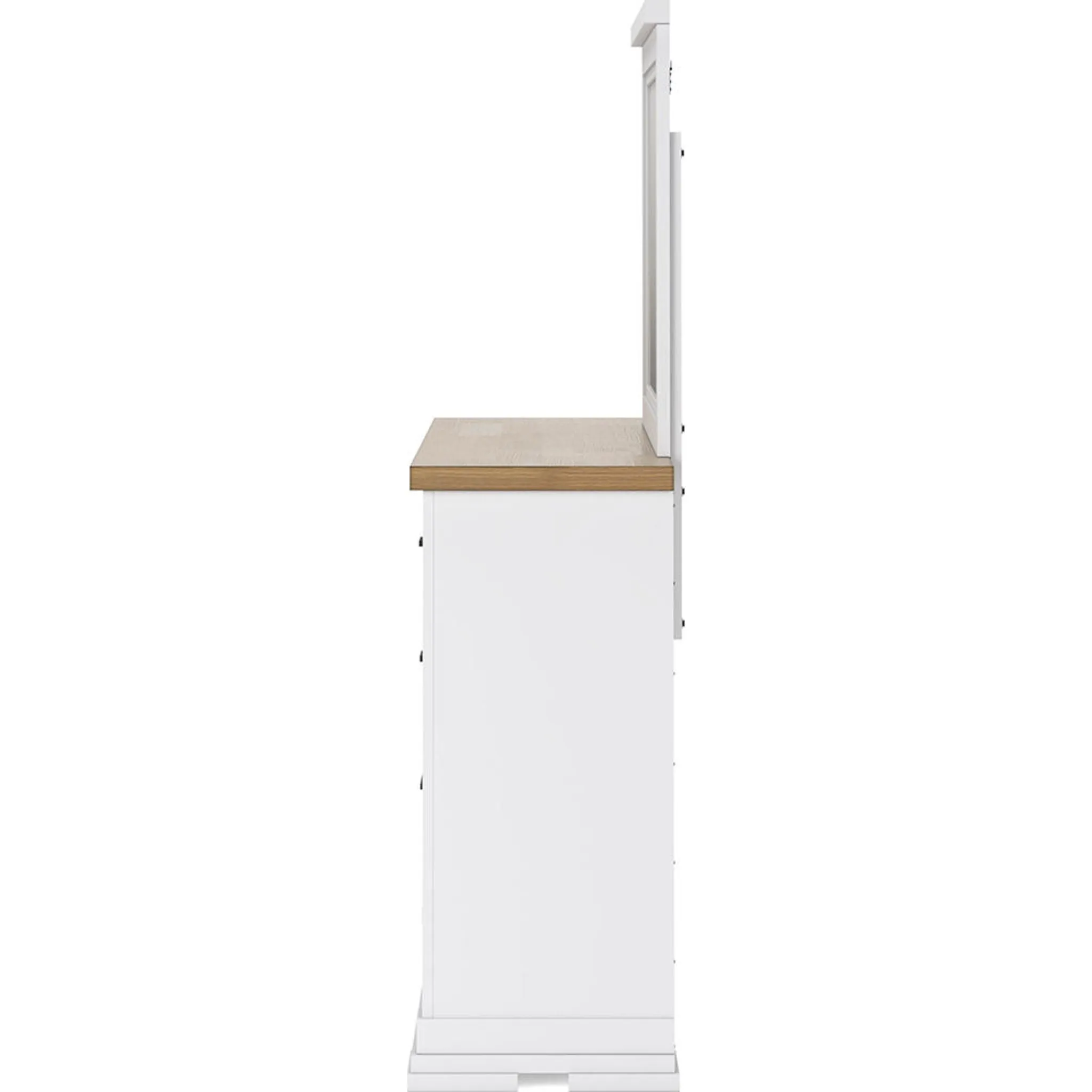 Ashbryn Dresser and Mirror - White/Natural