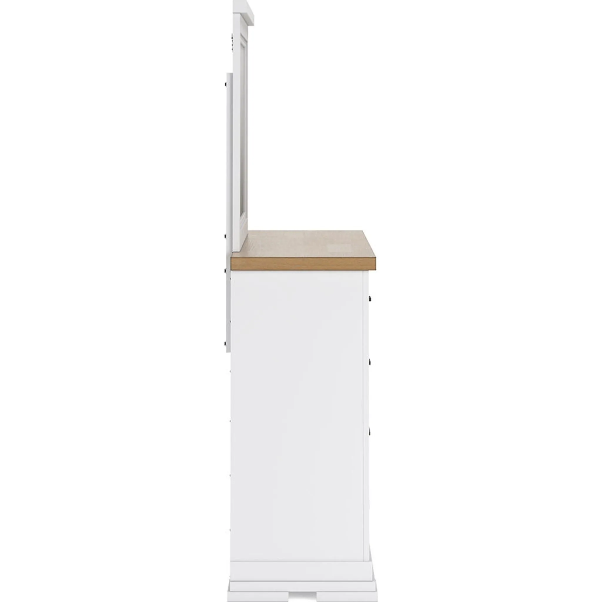 Ashbryn Dresser and Mirror - White/Natural