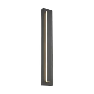 Aspen 36 In. LED Oudoor Wall Sconce 1508 Lm 3000K Surge Protection Gray Finish