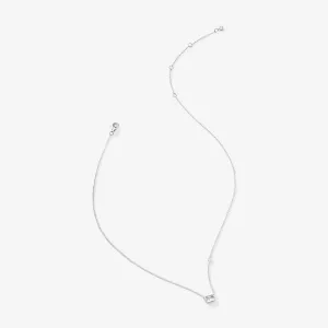 Asscher-Cut Necklace :: Silver