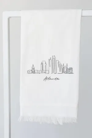 Atlanta City Scape Hand Towel