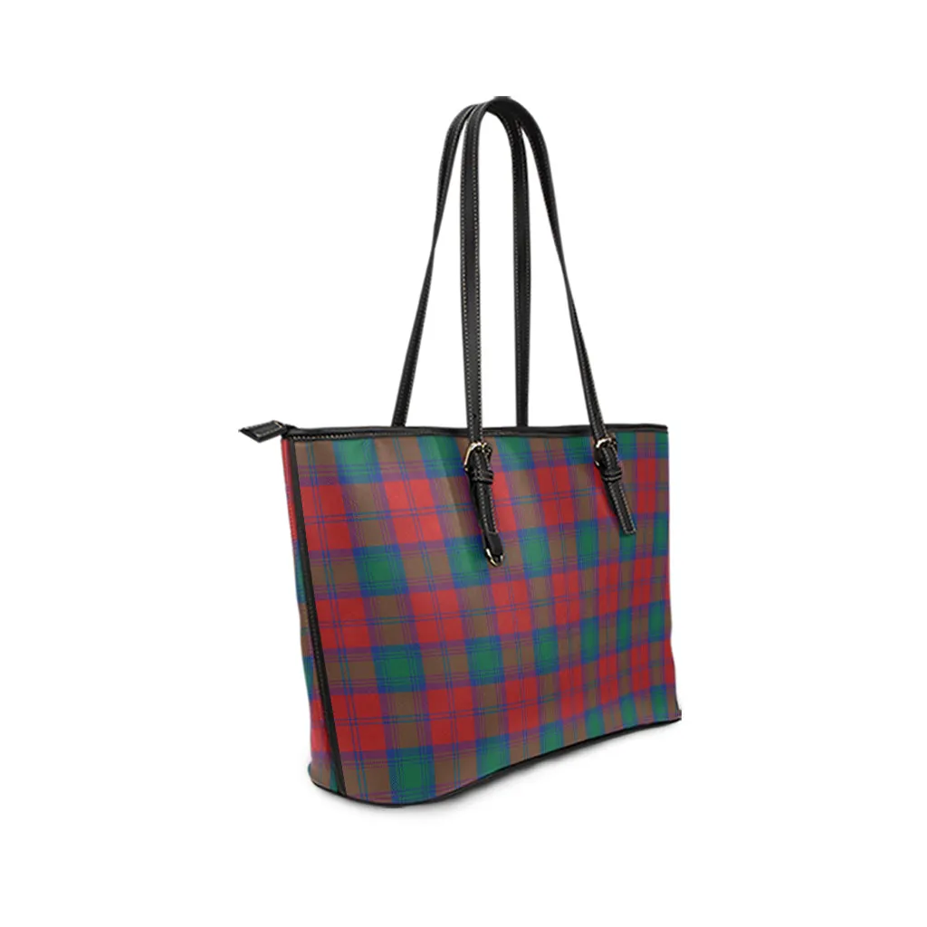 Auchinleck (Affleck) Tartan Leather Tote Bag