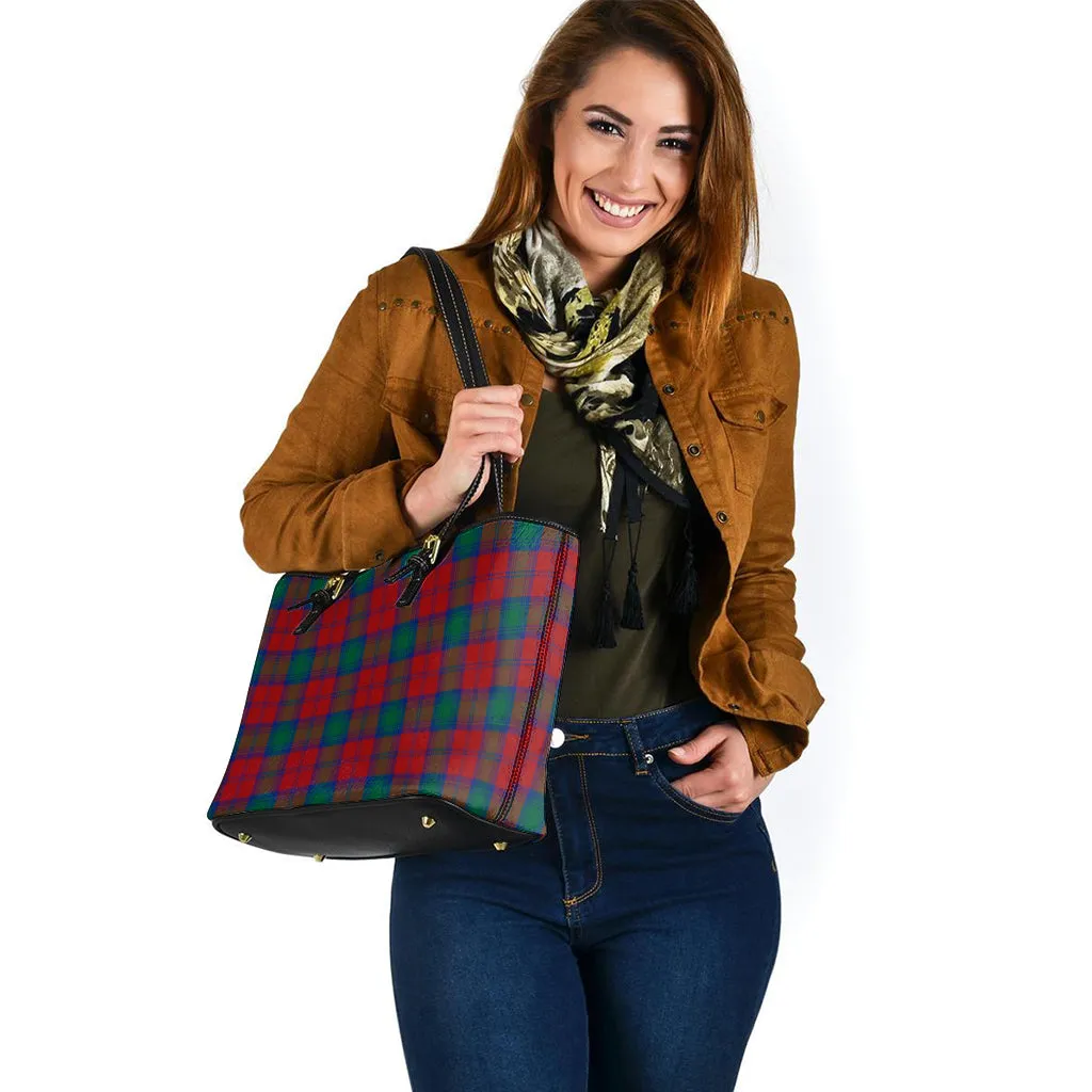 Auchinleck (Affleck) Tartan Leather Tote Bag