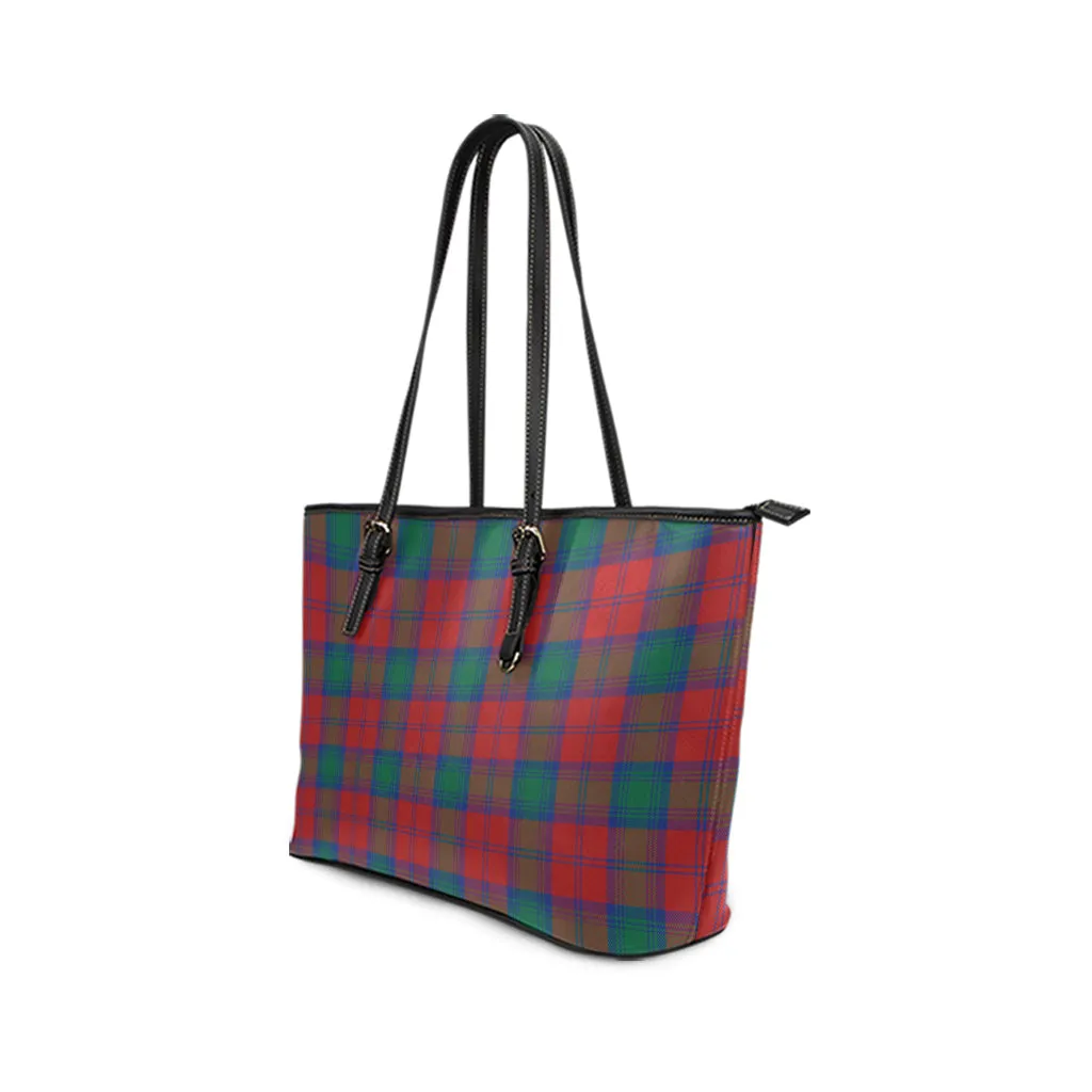 Auchinleck (Affleck) Tartan Leather Tote Bag