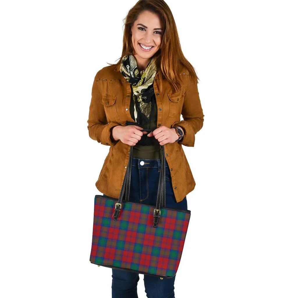 Auchinleck (Affleck) Tartan Leather Tote Bag