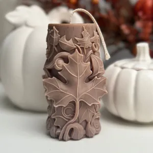 Autumn Maple Leaf Scented Sculpture Decor Candle