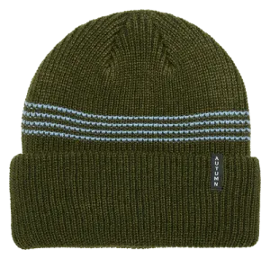 AUTUMN Mini Stripe Beanie Army Green
