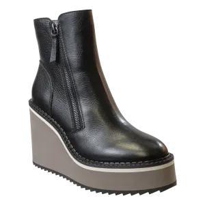 AVAIL in BLACK Wedge Ankle Boots