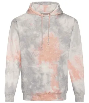 AWDis Tie-Dye Hoodie | Grey Pink Marble