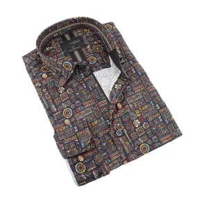 Aztec Symbol Button Down Shirt