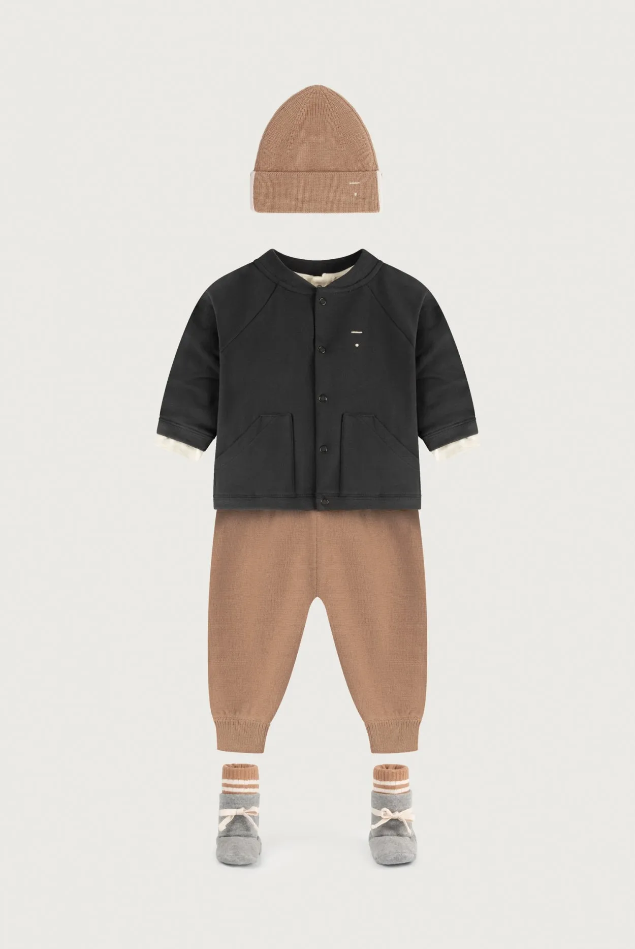 Baby Baseball Cardigan | Biscuit