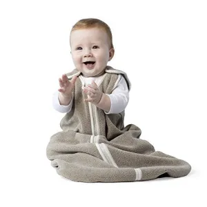 baby deedee Sleep nest Fleece Baby Sleeping Bag, Mocha Heather, Large (18-36 Months)