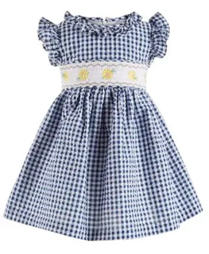 Baby Girls Gingham Seersucker Dress